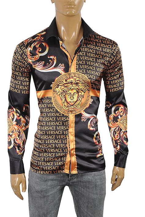 versace collection trend dress shirt|versace formal shirts.